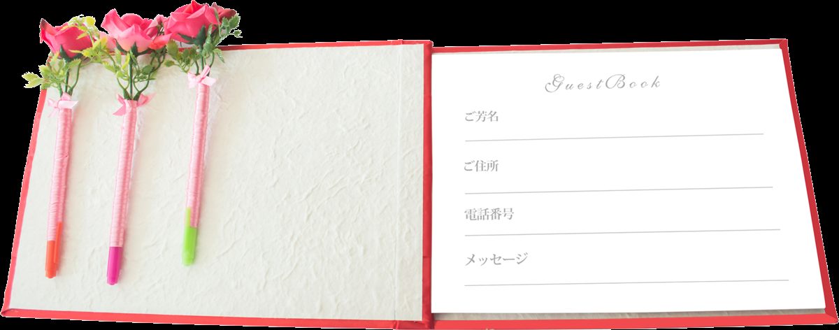 これまでの受付＝紙の芳名帳